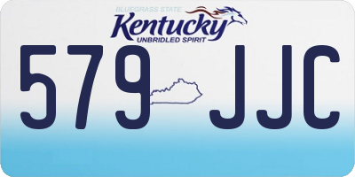 KY license plate 579JJC