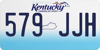KY license plate 579JJH