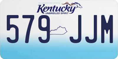 KY license plate 579JJM