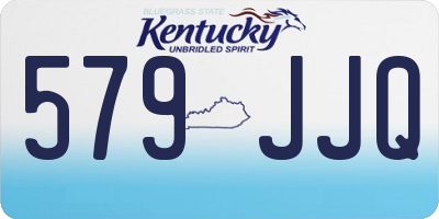 KY license plate 579JJQ