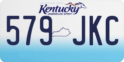 KY license plate 579JKC