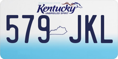 KY license plate 579JKL