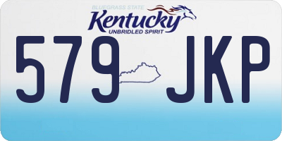 KY license plate 579JKP