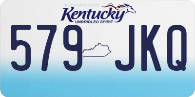 KY license plate 579JKQ