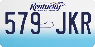KY license plate 579JKR