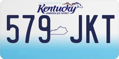 KY license plate 579JKT