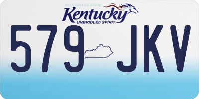 KY license plate 579JKV
