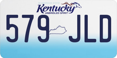 KY license plate 579JLD