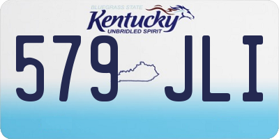 KY license plate 579JLI