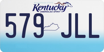 KY license plate 579JLL