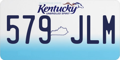 KY license plate 579JLM