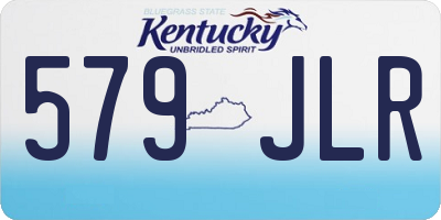 KY license plate 579JLR
