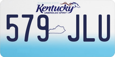KY license plate 579JLU