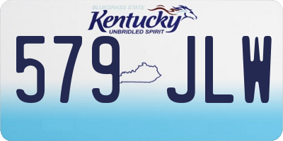 KY license plate 579JLW