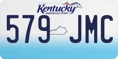 KY license plate 579JMC