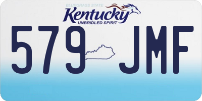 KY license plate 579JMF