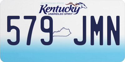 KY license plate 579JMN