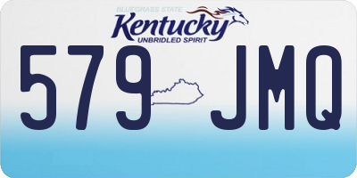 KY license plate 579JMQ