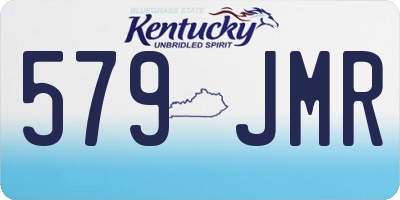 KY license plate 579JMR