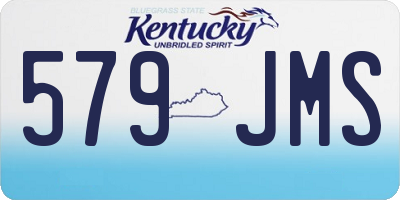 KY license plate 579JMS