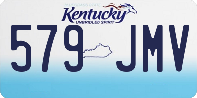 KY license plate 579JMV