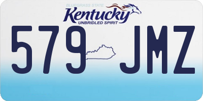 KY license plate 579JMZ