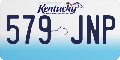 KY license plate 579JNP
