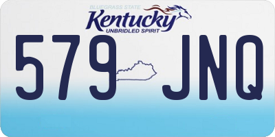 KY license plate 579JNQ