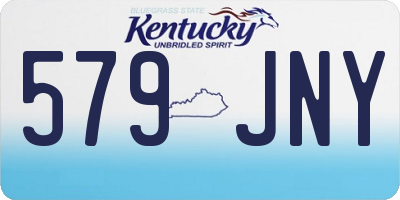 KY license plate 579JNY