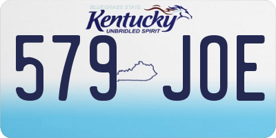 KY license plate 579JOE