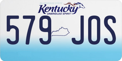 KY license plate 579JOS