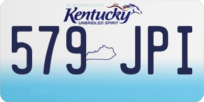 KY license plate 579JPI