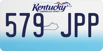 KY license plate 579JPP