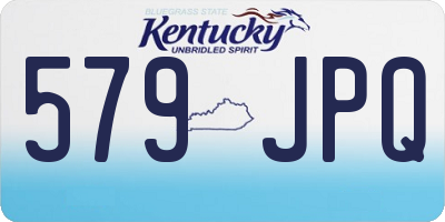 KY license plate 579JPQ