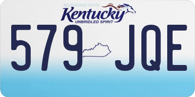 KY license plate 579JQE