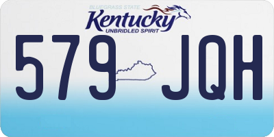 KY license plate 579JQH
