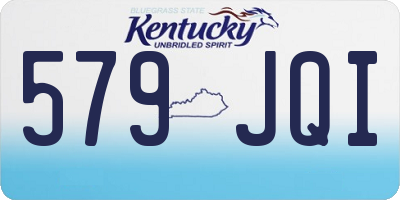 KY license plate 579JQI
