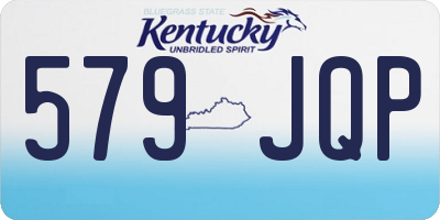 KY license plate 579JQP