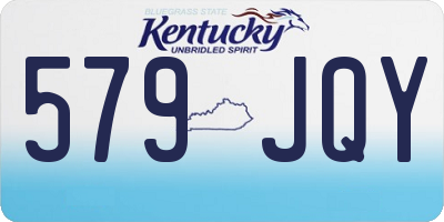 KY license plate 579JQY