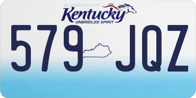 KY license plate 579JQZ