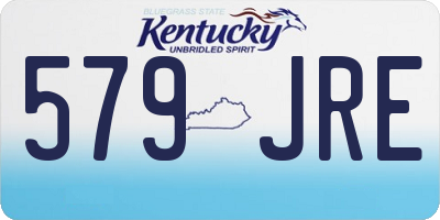 KY license plate 579JRE