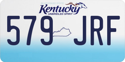 KY license plate 579JRF