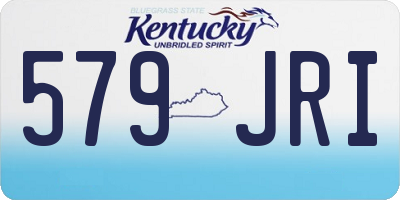 KY license plate 579JRI