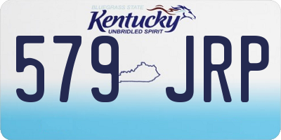 KY license plate 579JRP