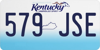 KY license plate 579JSE
