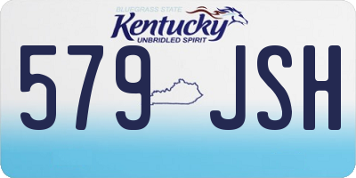 KY license plate 579JSH