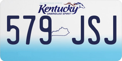 KY license plate 579JSJ