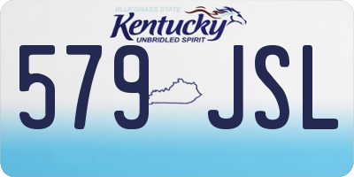 KY license plate 579JSL