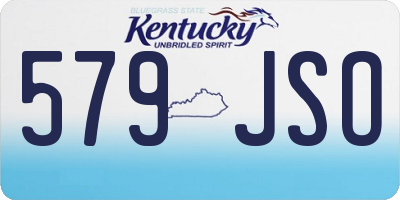 KY license plate 579JSO