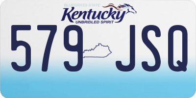 KY license plate 579JSQ